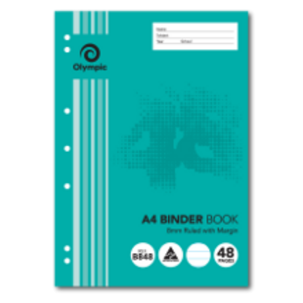 Picture of OLYMPIC A4 BINDER BOOK 8MM 48 PAGE