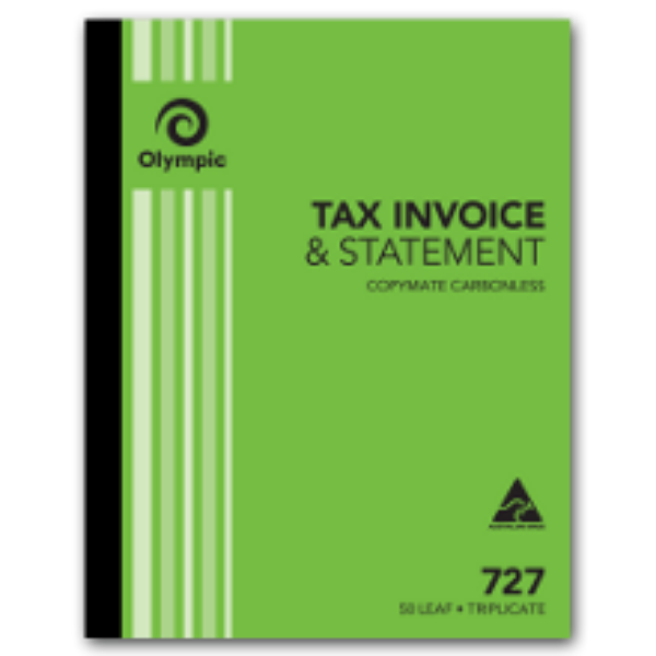 Picture of OLYMPIC 727 TAX INVOICE BOOK