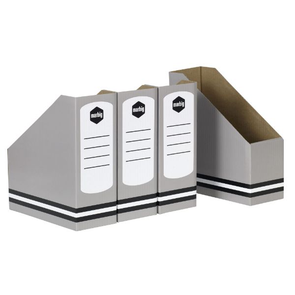 Picture of MARBIG MAGAZINE HOLDER GREY 4PK