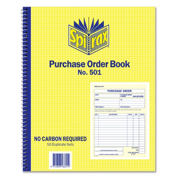 Picture of SPIRAX 501 PURCHASE ORDER BOOK QUARTO 25
