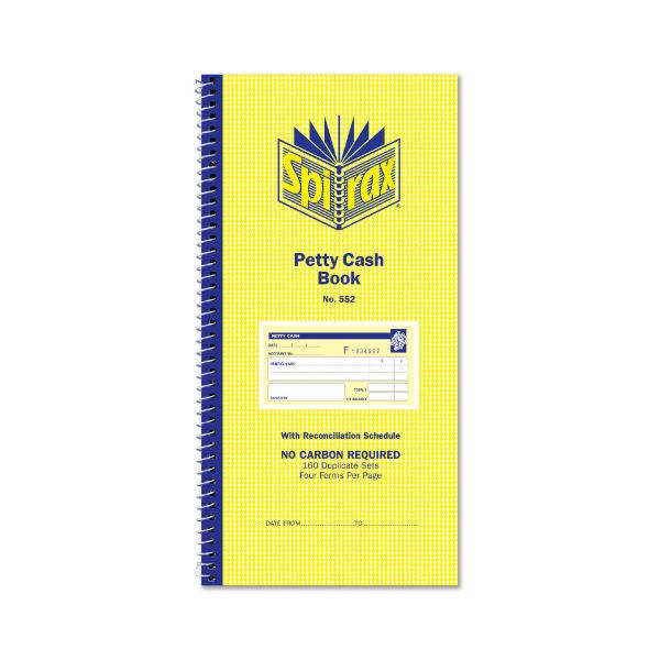 Picture of SPIRAX 552 PETTY CASH BOOK 279X144MM
