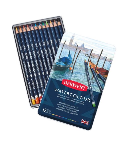 Picture of DERWENT WATERCOLOUR PENCIL TIN 12