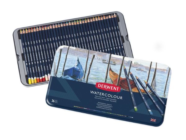 Picture of DERWENT WATERCOLOUR PENCIL TIN 36
