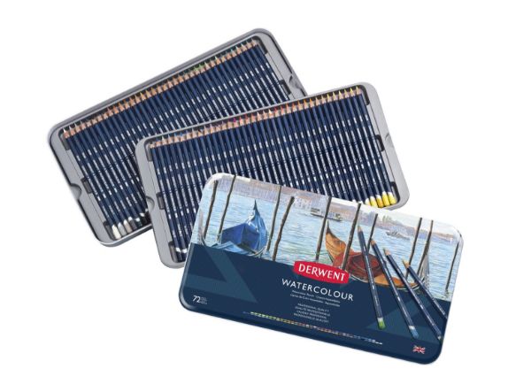 Picture of DERWENT WATERCOLOUR PENCIL TIN 72