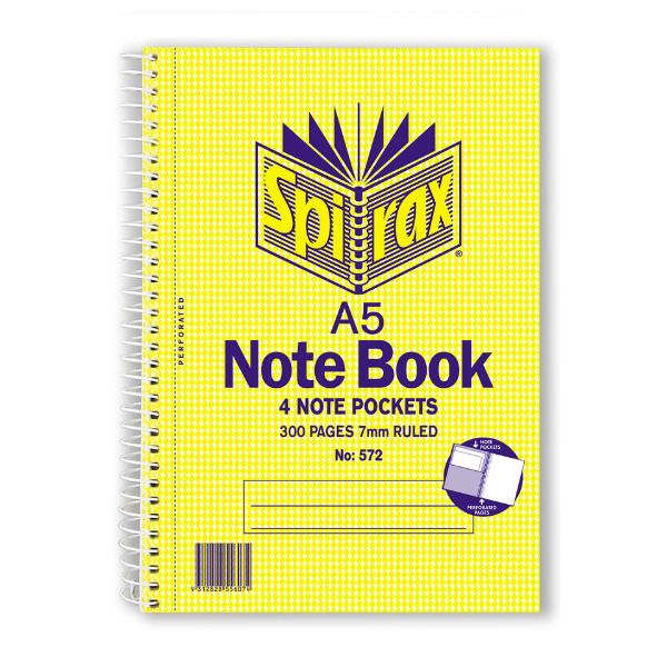 Picture of SPIRAX 572 3 SUBJECT NOTEBOOK A5 210X158