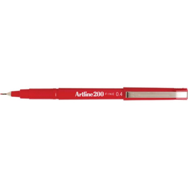 Picture of ARTLINE 200 FINELINER PEN 0.4MM RED