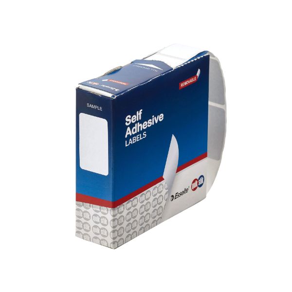 Picture of QUIKSTIK LABEL DISP RECTANGLE 19X32 WHTE