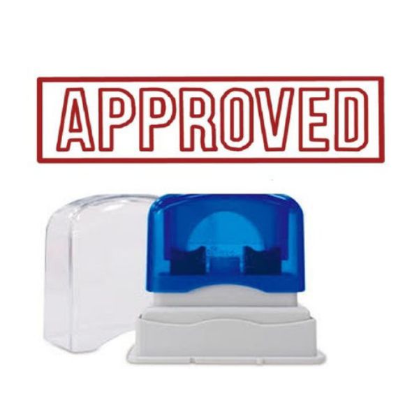 Picture of PRE-INKED STAMP - APPROVED OUTLINE TEXT