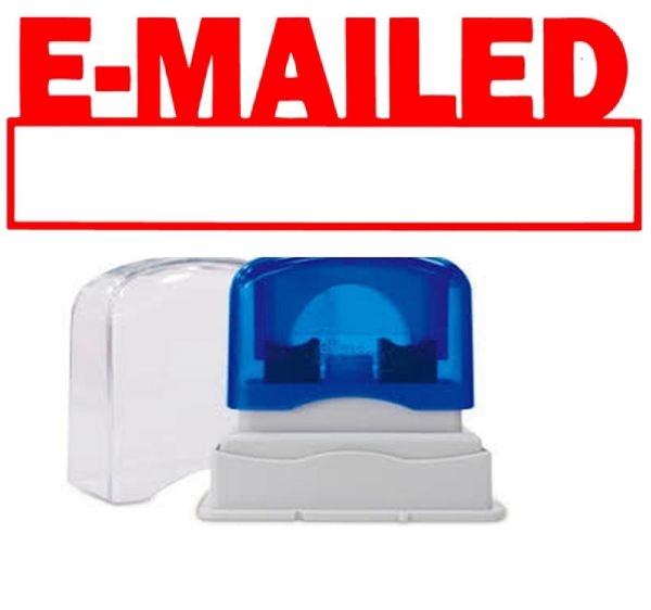 Picture of PRE-INKED STAMP - E-MAILED + DATE SPACE