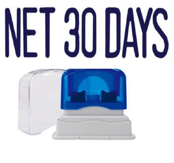Picture of PRE-INKED STAMP - NET 30 DAYS SOLID TEXT