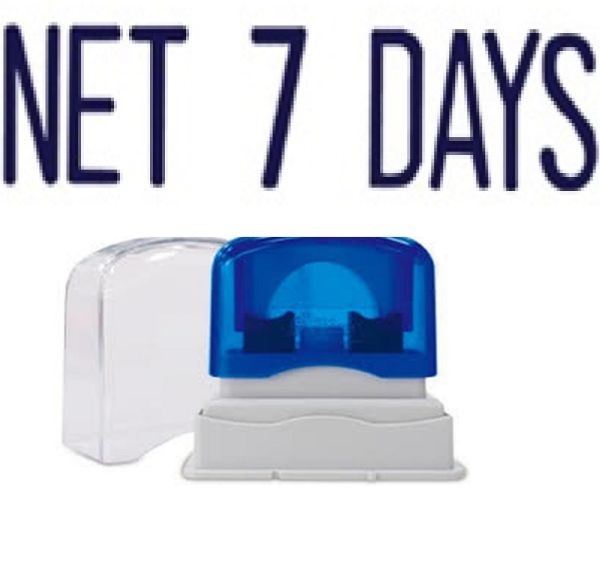 Picture of PRE-INKED STAMP - NET 7 DAYS SOLID TEXT