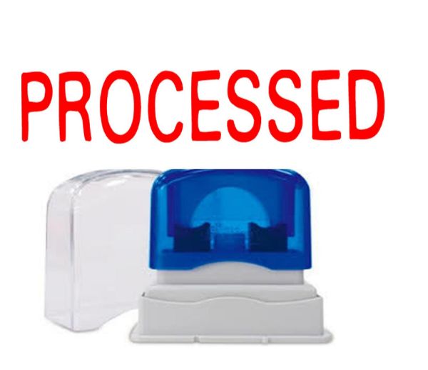 Picture of PRE-INKED STAMP - PROCESSED SOLID TEXT