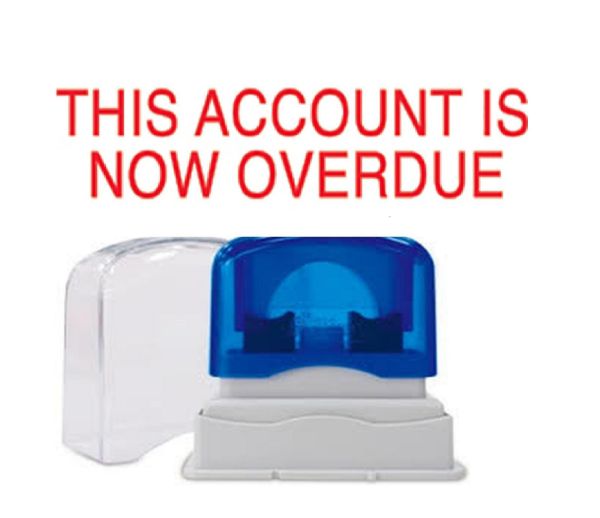 Picture of PRE-INKED STAMP - ACCOUNT IS NOW OVERDUE