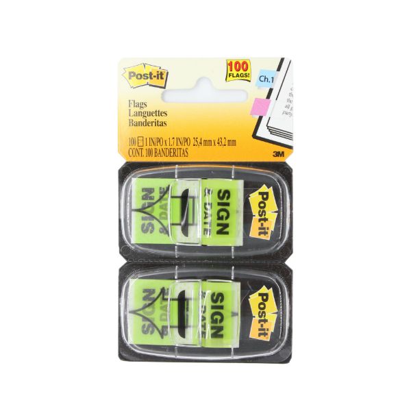 Picture of POST IT FLAG 680  SIGN DATE 3M