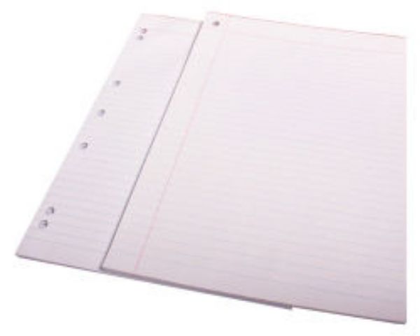Picture of QUILL RULED A4 PAD 7 HOLE PUNCHED 90 LEAF WHITE