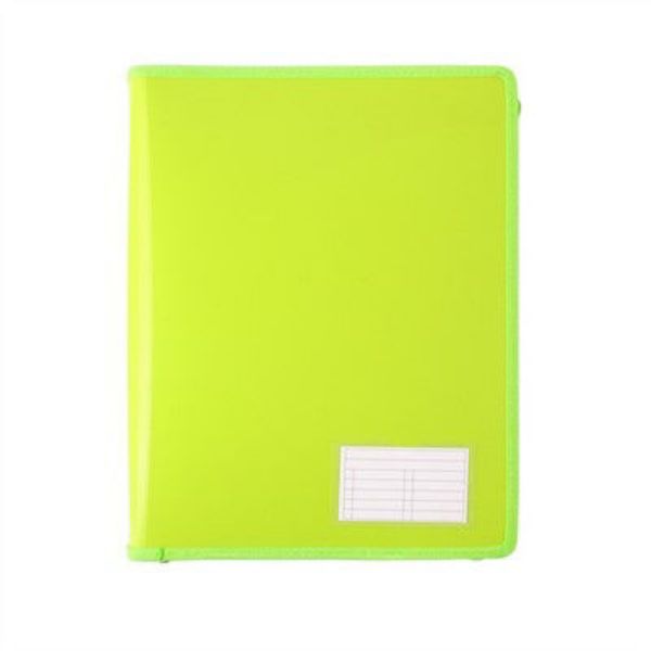Picture of BANTEX ZIPPER BINDER 2D 25MM A4 LIME