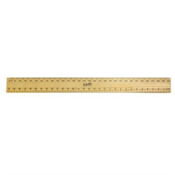 Picture of BANTEX RULER WOODEN 30CM POLISHED