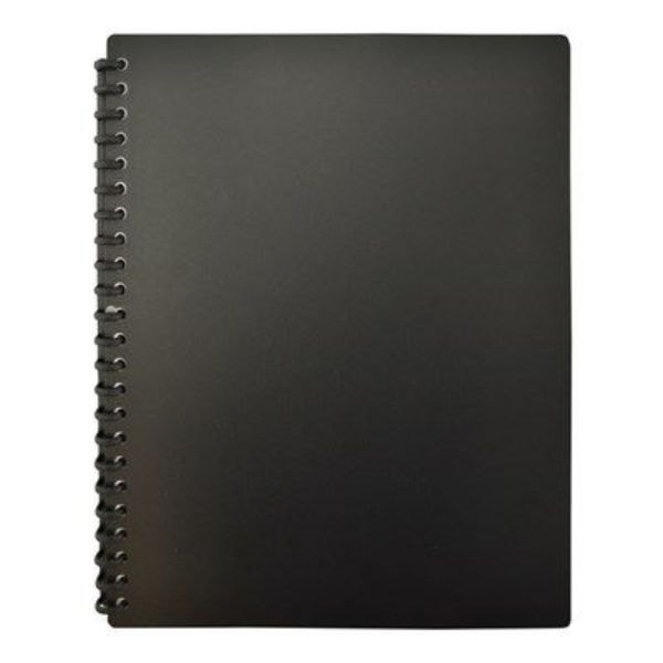 Picture of BANTEX DISPLAY FOLDER REFILLABLE PP A4 20 POCKETS - BLACK