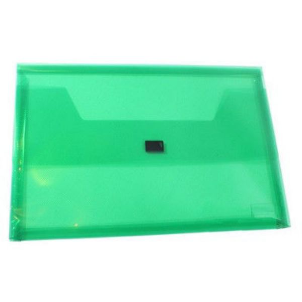 Picture of FOLDERMATE DOCUMENT WALLET POP GEAR PP FC HOOK & LOOP CLOSURE - GREEN