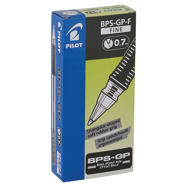 Picture of PILOT FINE BLACK BPS-GP BALLPOINT PEN BOX 12
