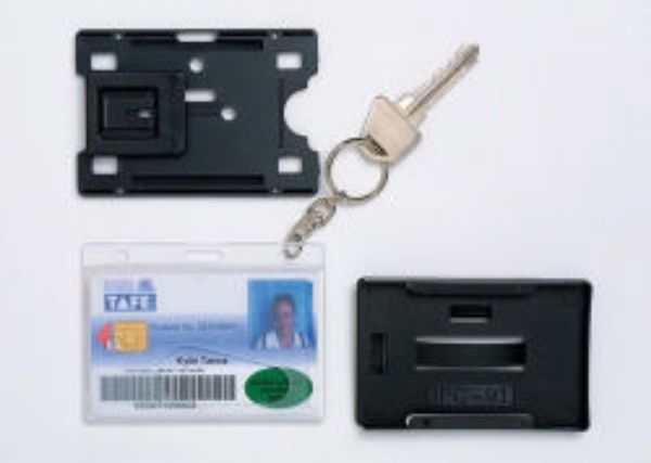 Picture of CARD HOLDER FUEL REXEL RIGID WITH KEYRIN