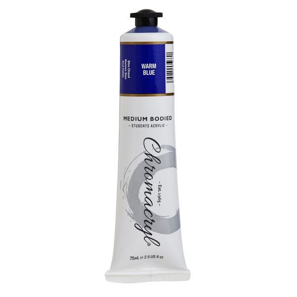 Picture of PAINT CHROMACRYL 75ML ACRYLIC WARM BLU