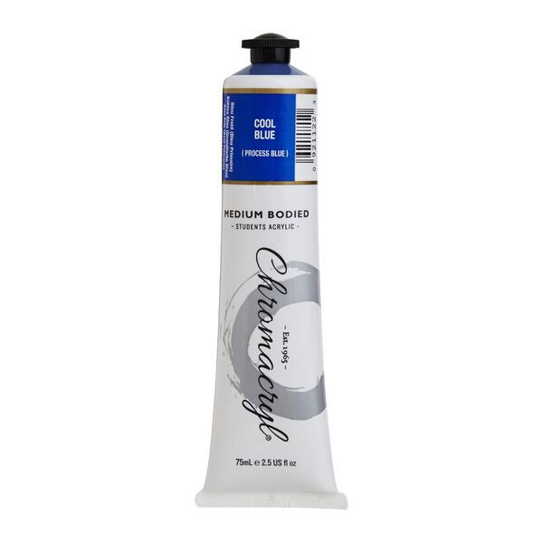 Picture of PAINT CHROMACRYL 75ML ACRYLIC COOL BLU