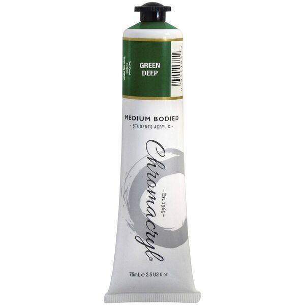 Picture of PAINT CHROMACRYL 75ML ACRYLIC GRN DEEP