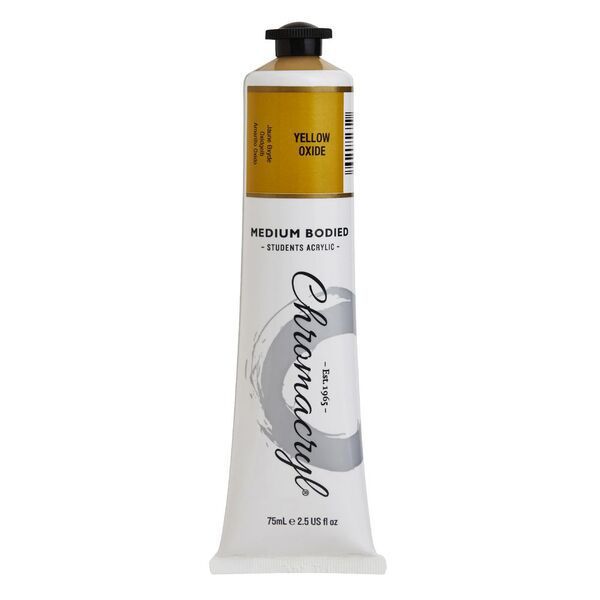 Picture of PAINT CHROMACRYL 75ML ACRYLIC YELLOW OXI