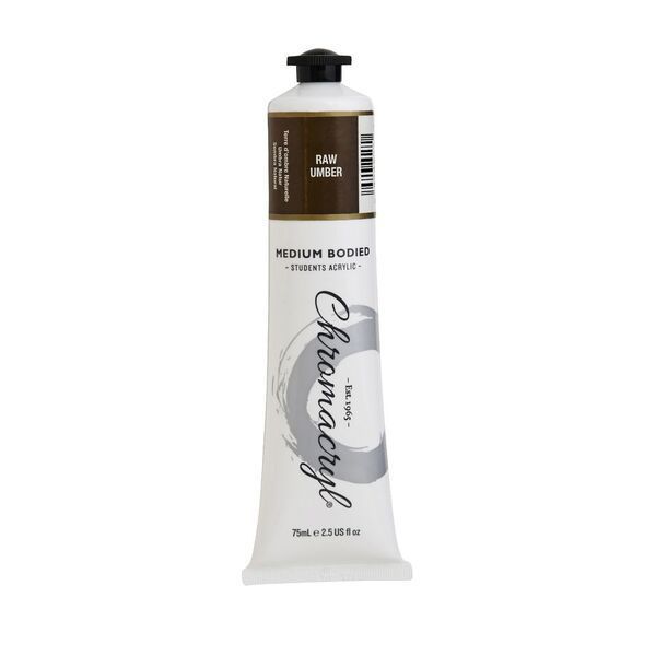 Picture of PAINT CHROMACRYL 75ML ACRYLIC RAW UMBER