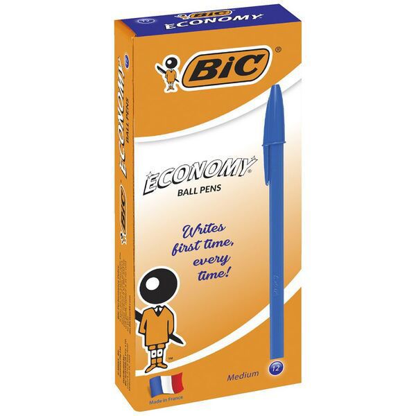 Picture of BIC ECONOMY MEDIUM BLUE BOX 12