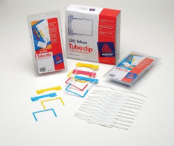 Picture of FILE FASTENER AVERY TUBECLIP BLU BX100