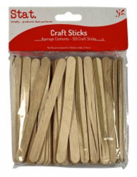 Picture of POPSTICKS STAT WOODEN PLAIN PK150