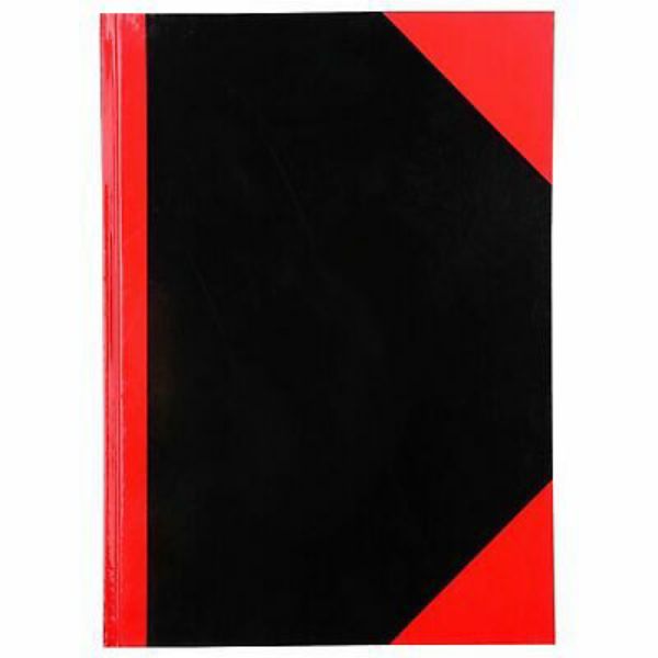 Picture of NOTEBOOK A5 BLACK & RED 100LF