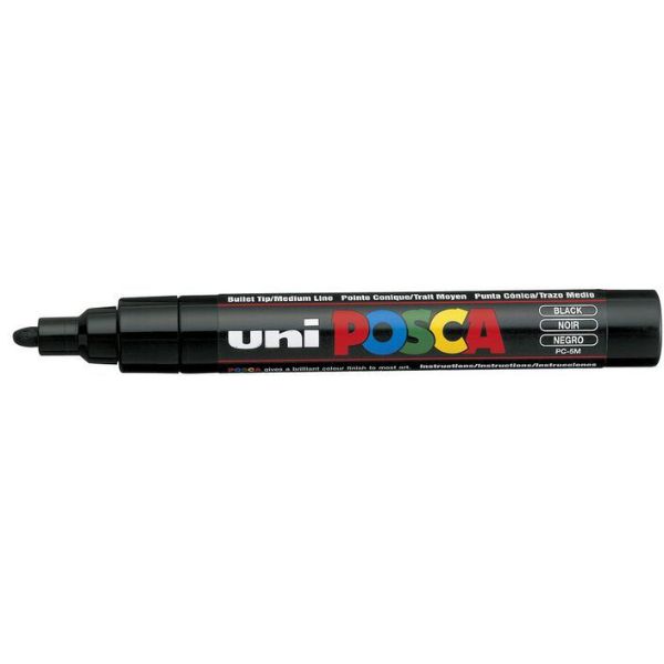 Picture of MARKER UNI POSCA PC5M BULLET TIP BLACK
