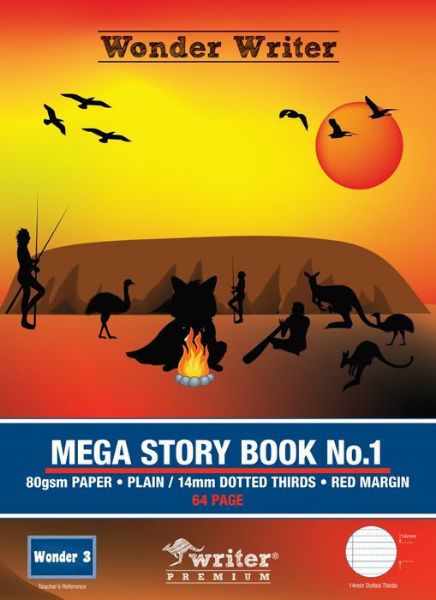 Picture of WRITER PREMIUM WRITING MEGA STORY BOOK 64PG 14MM DOTTED THIRDS - WONDER 3
