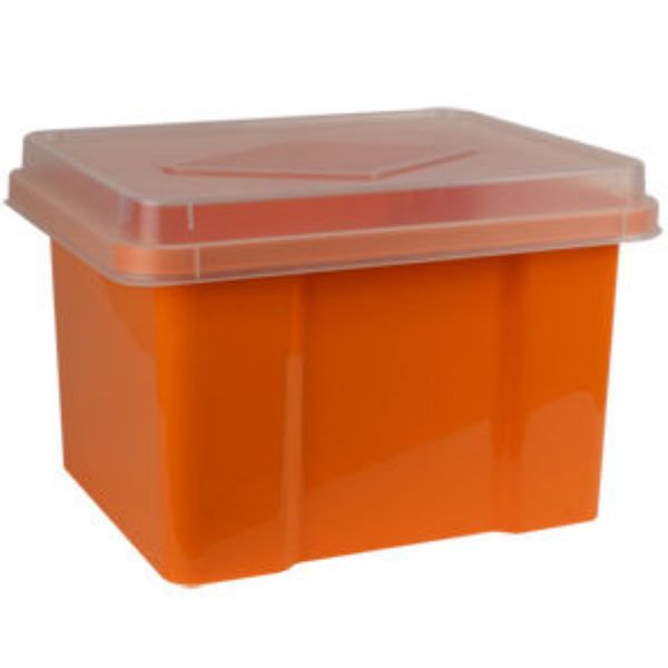 Picture of 32 LITRE STORAGE / FILE BOX MANDARIN