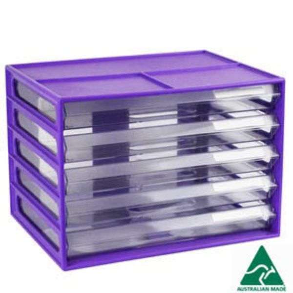 Picture of A4 DOCUMENT CABINET (LANDSCAPE) GRAPE