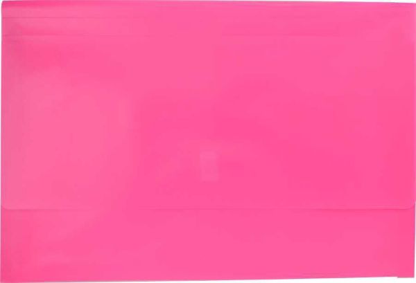 Picture of PLASTIC DOCUMENT WALLET - FOOLSCAP - HOT