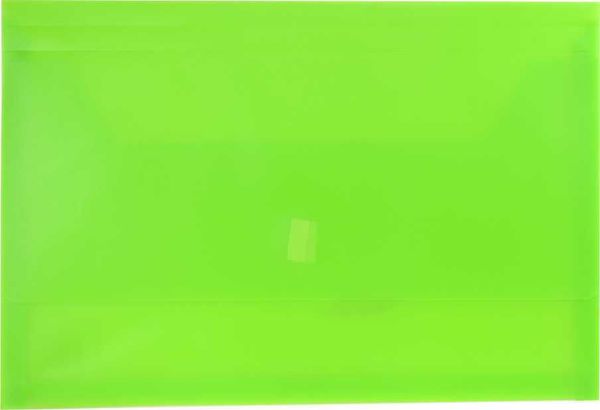 Picture of PLASTIC DOCUMENT WALLET - FOOLSCAP - Gre