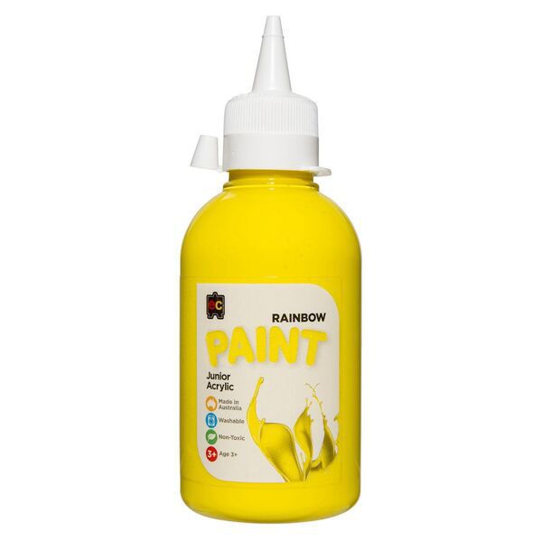 Picture of PAINT 250ML RAINBOW JUNIOR ACRYLIC YELLO