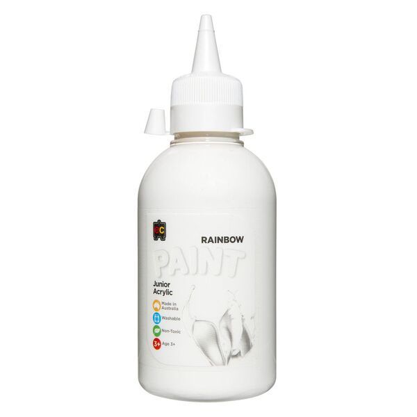 Picture of PAINT EC 250ML JUNIOR ACRYLIC WHITE