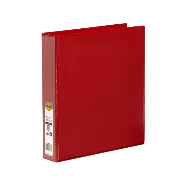 Picture of MARBIG C/VIEW INSERT BINDER A4 4D 38MM RED