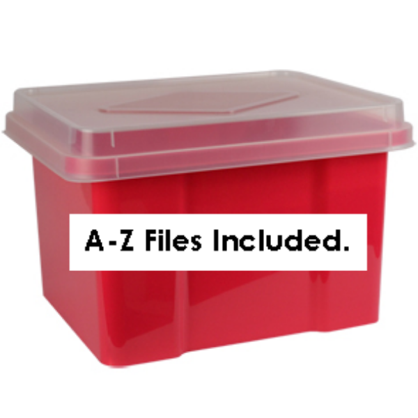 Picture of A-Z 32 LITRE FILE BOX WATERMELON