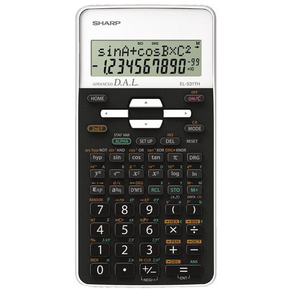 Picture of SHARP SCIENTIFIC CALCULATOR EL-531THB-WH