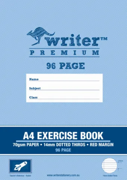 Picture of WRITER PREMIUM ROCKET A4 96 PG 14MM DOTTED THIRDS