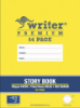 Picture of Writer Prem 64pg 1/2 Plain/1/2 24mm Solid Ruled S/book