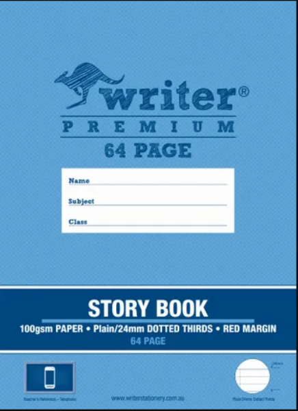 Picture of Writer Prem. 330x240mm 64pg 1/2 Plain-1/2 24mm D/3rds S/Book