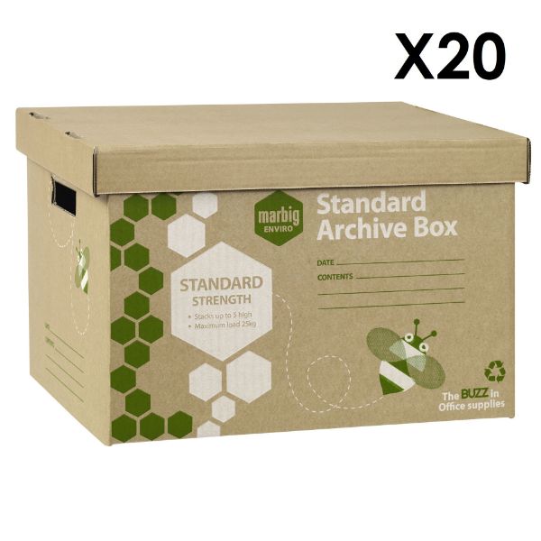 Picture of MARBIG ENVIRO ARCHIVE BOX CARTON 20