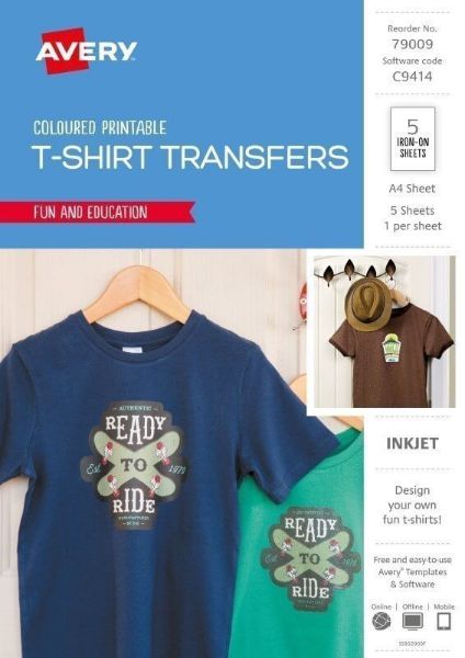 Picture of PAPER TRANSFER INSPIRED A4 COLOURED T-SHIRT